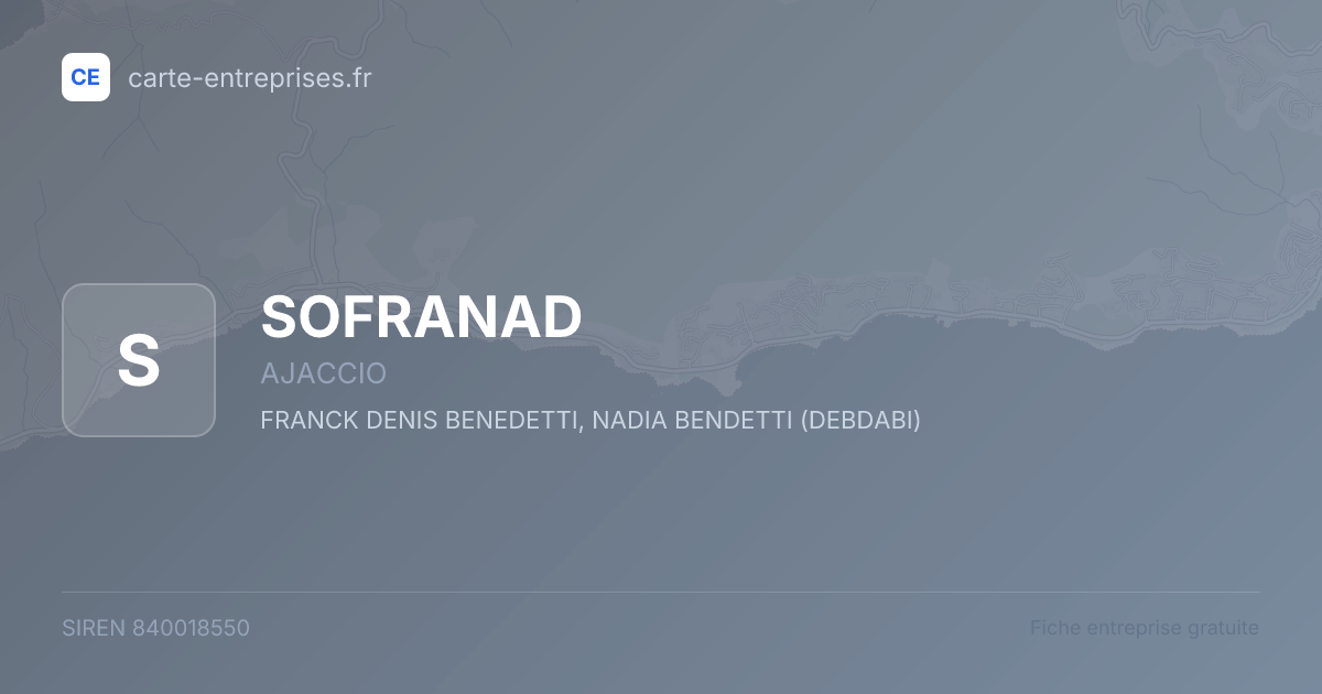 SOFRANAD — 840018550 — fiche entreprise