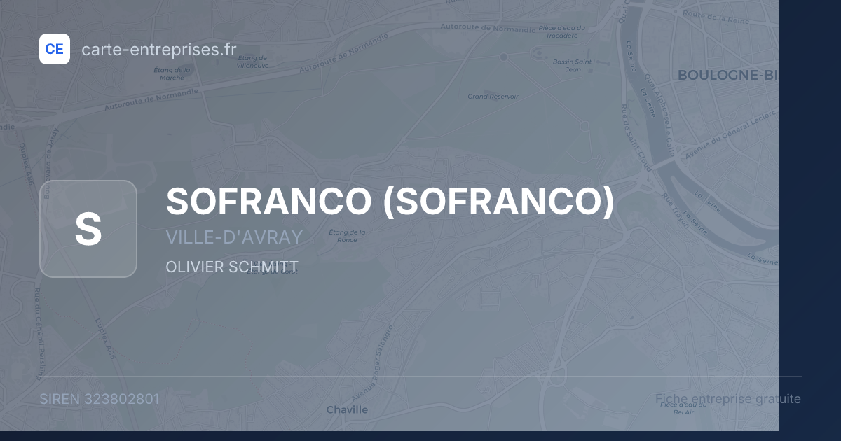 SOFRANCO — 323802801 — fiche entreprise