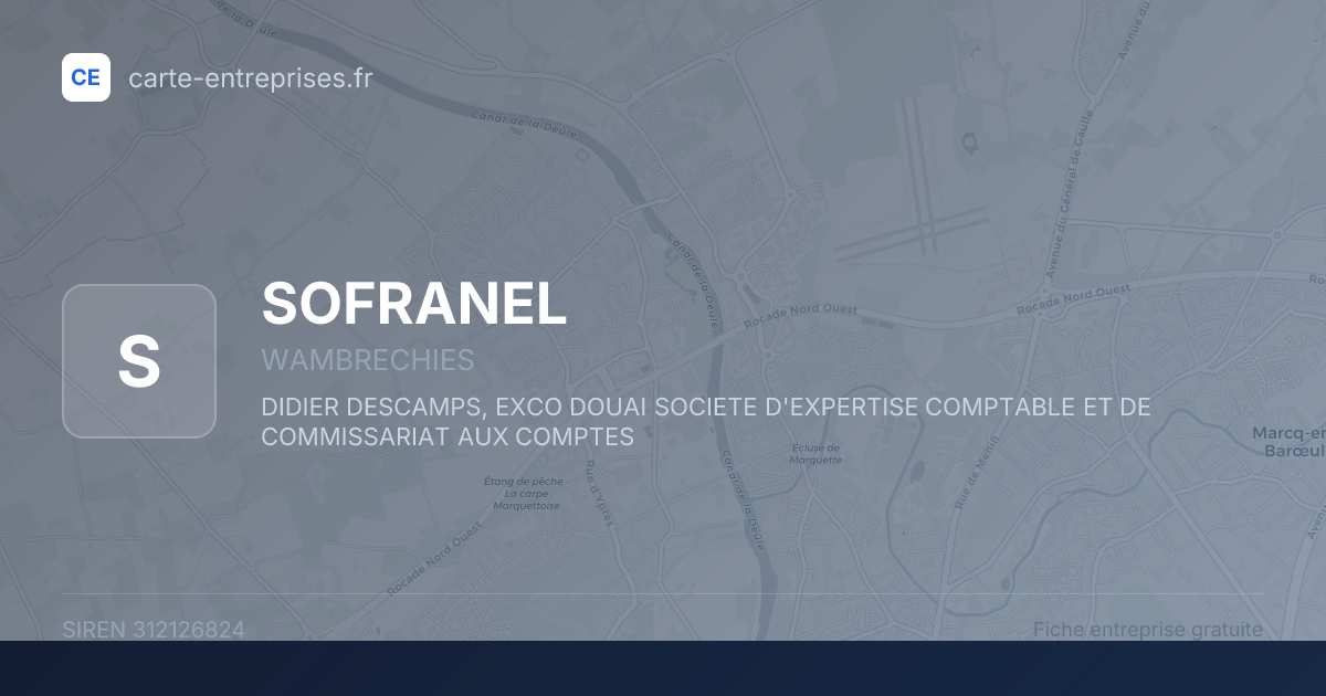 SOFRANEL — 312126824 — fiche entreprise