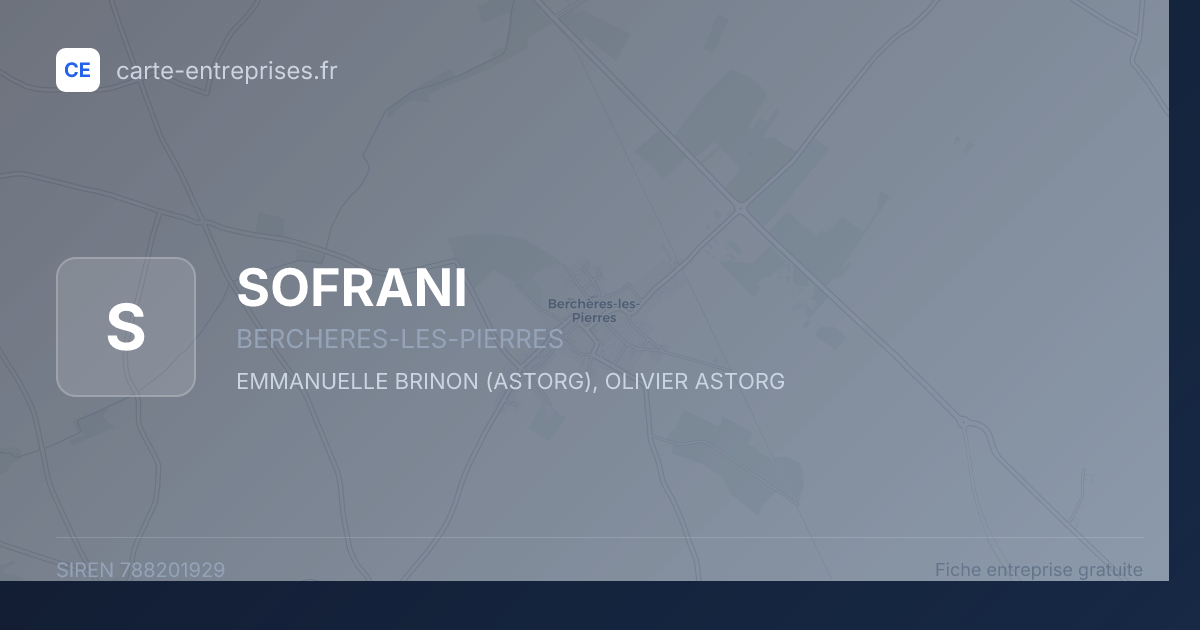 SOFRANI — 788201929 — fiche entreprise