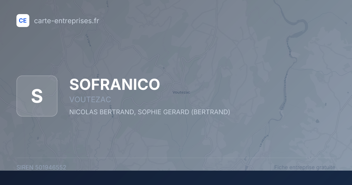 SOFRANICO — 501946552 — fiche entreprise