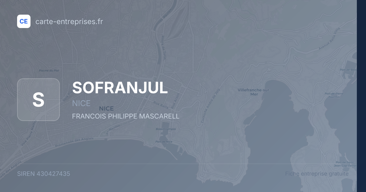 SOFRANJUL — 430427435 — fiche entreprise
