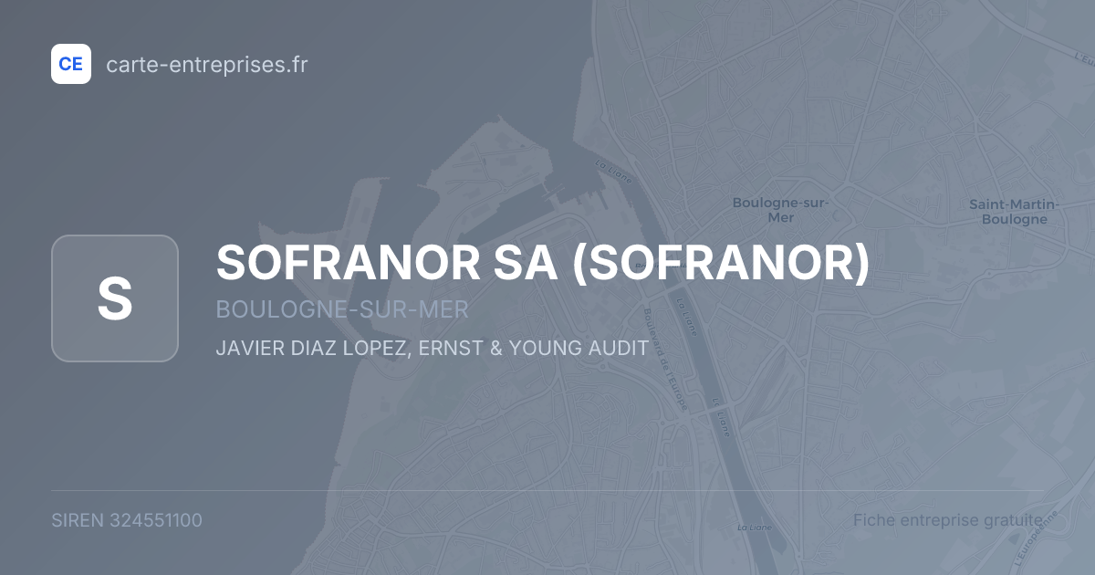 SOFRANOR SA (SOFRANOR) — 324551100 — fiche entreprise