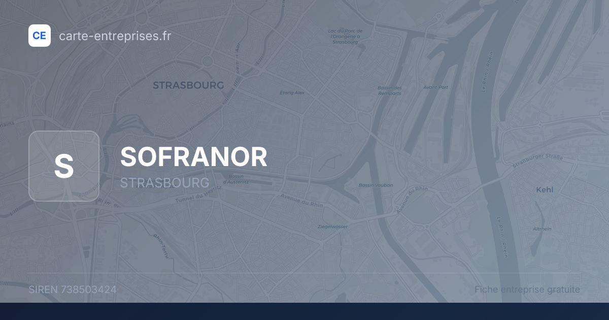 SOFRANOR — 738503424 — fiche entreprise