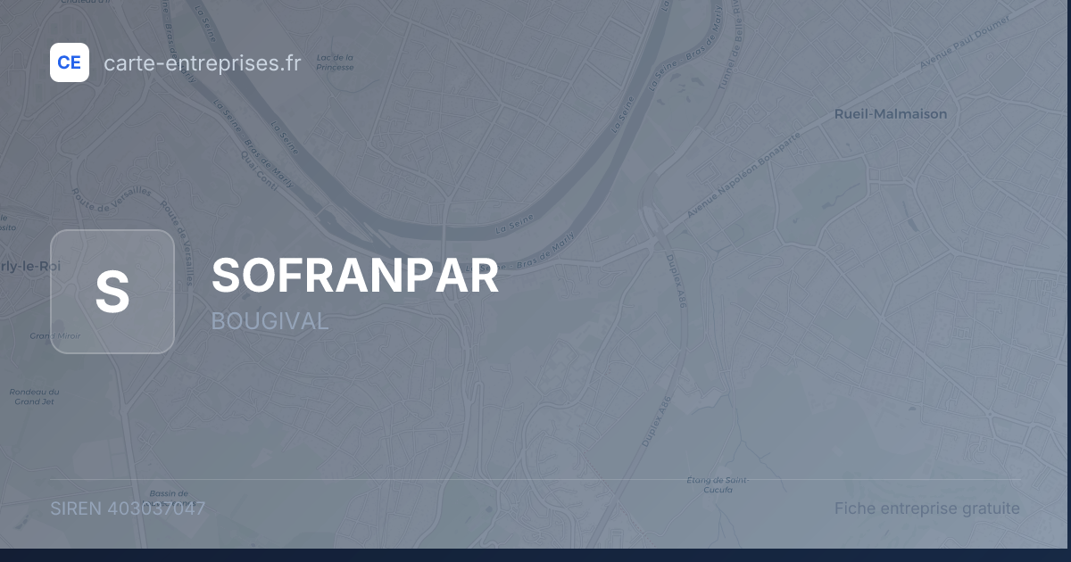 SOFRANPAR — 403037047 — fiche entreprise
