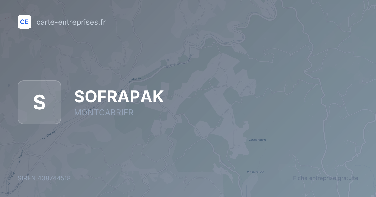 SOFRAPAK — 438744518 — fiche entreprise