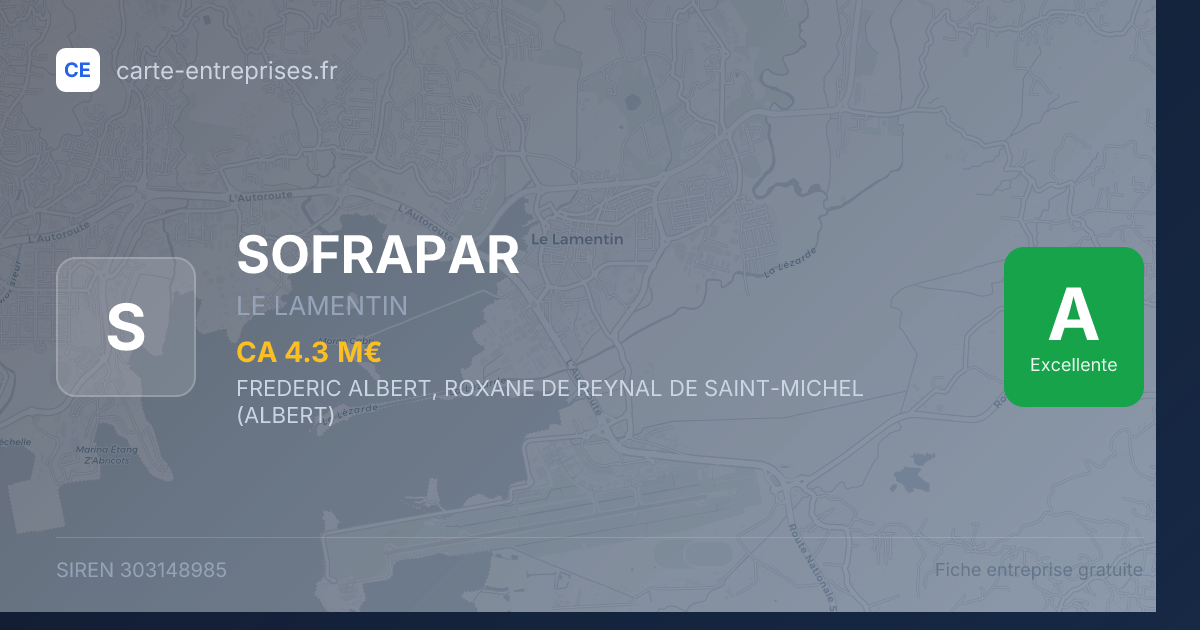 SOFRAPAR — 303148985 — fiche entreprise