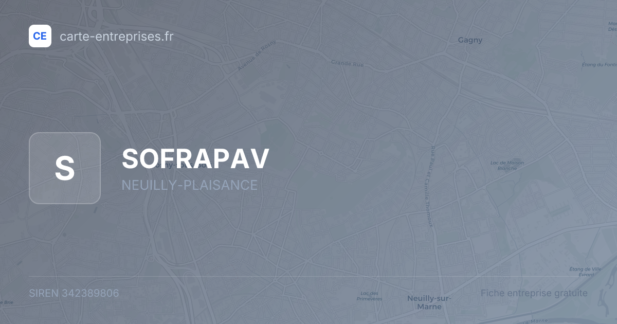 SOFRAPAV — 342389806 — fiche entreprise
