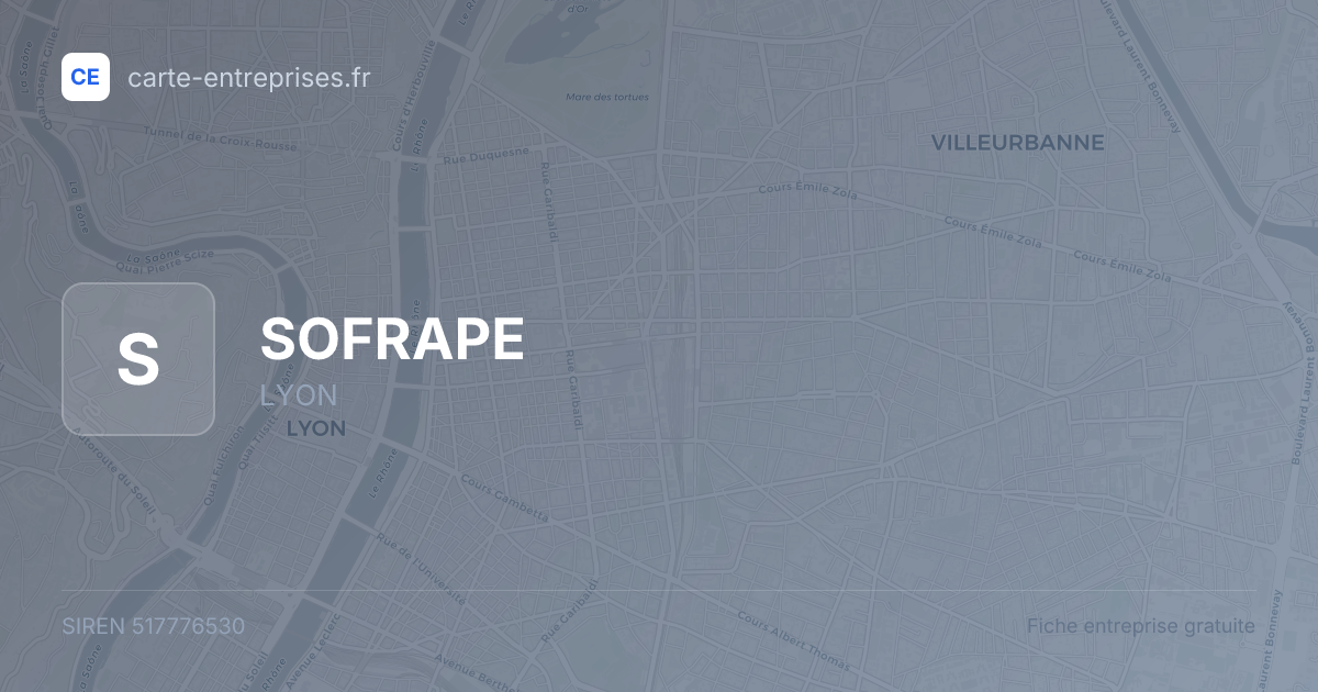 SOFRAPE — 517776530 — fiche entreprise