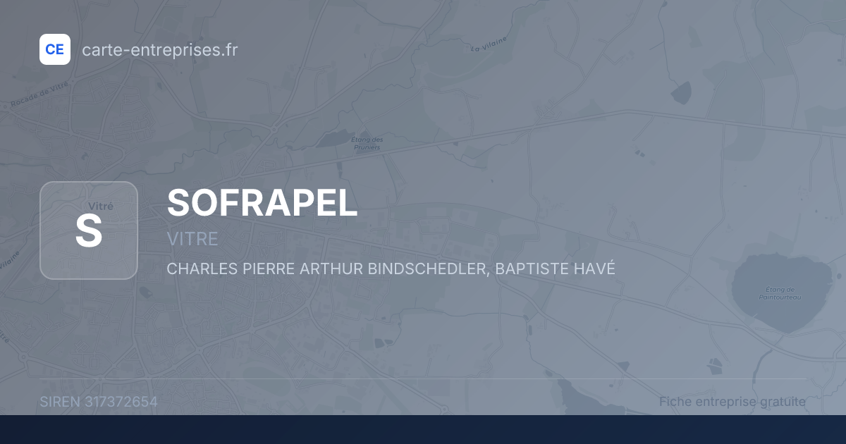 SOFRAPEL — 317372654 — fiche entreprise