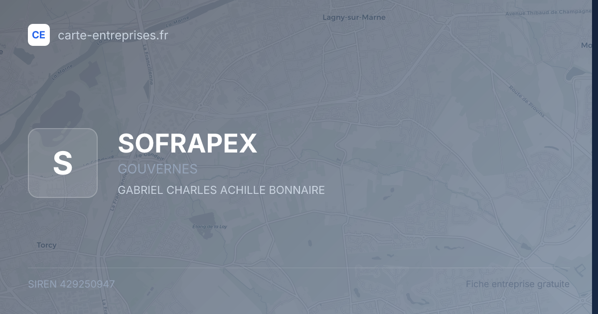 SOFRAPEX — 429250947 — fiche entreprise