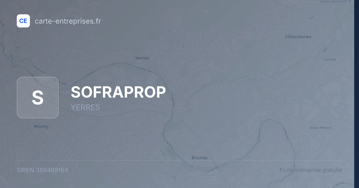 SOFRAPROP — 389469164 — fiche entreprise