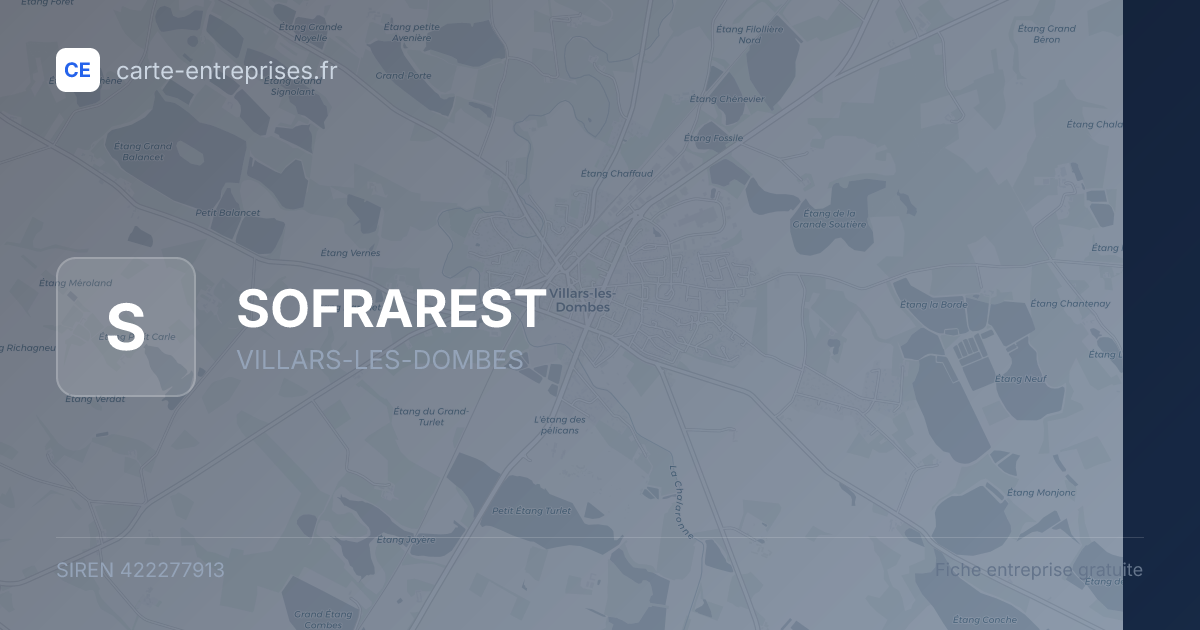 SOFRAREST — 422277913 — fiche entreprise