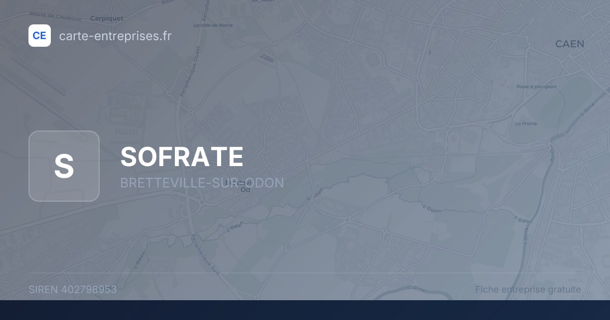 SOFRATE — 402798953 — fiche entreprise