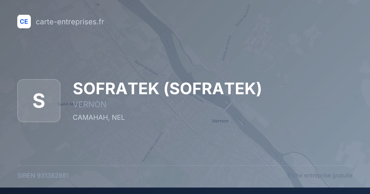 SOFRATEK — 931382881 — fiche entreprise