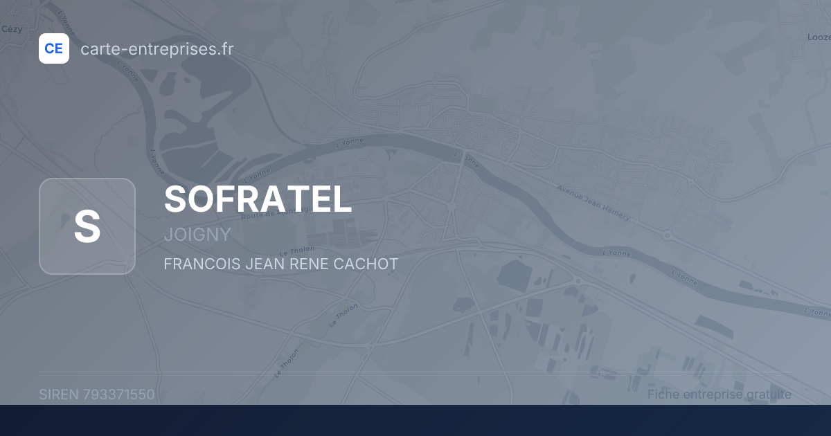 SOFRATEL — 793371550 — fiche entreprise