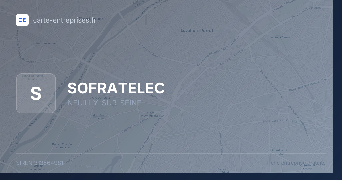 SOFRATELEC — 313564981 — fiche entreprise