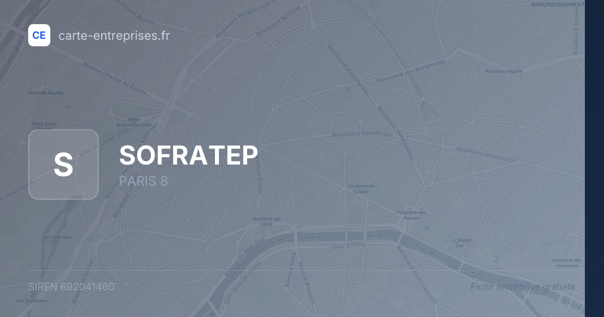 SOFRATEP — 692041460 — fiche entreprise