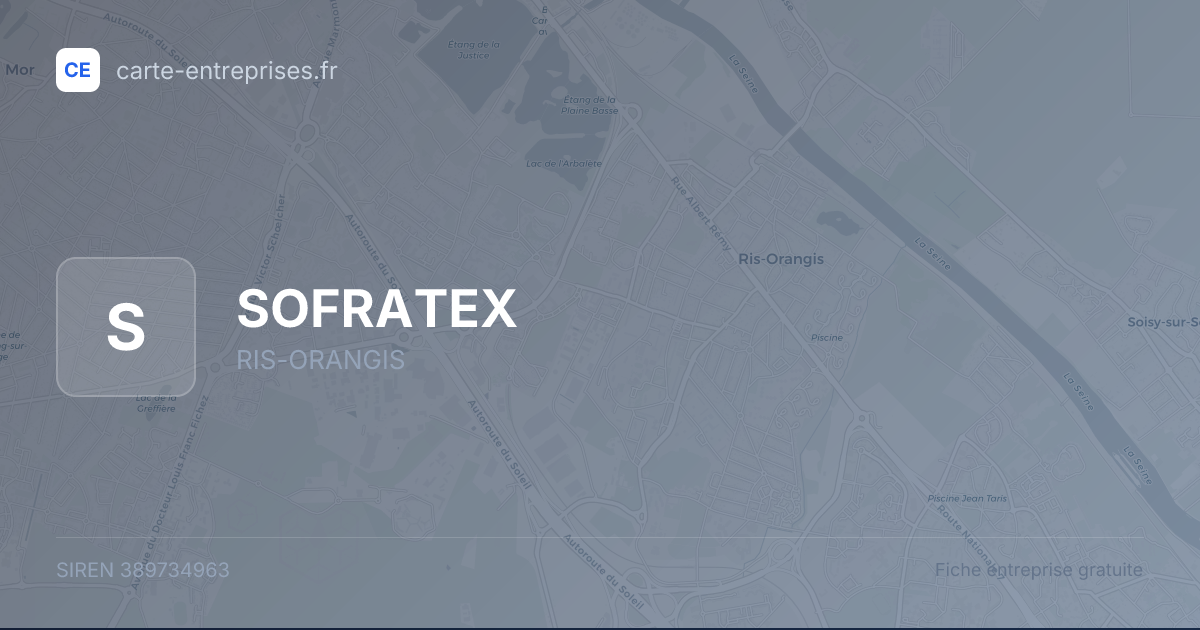 SOFRATEX — 389734963 — fiche entreprise
