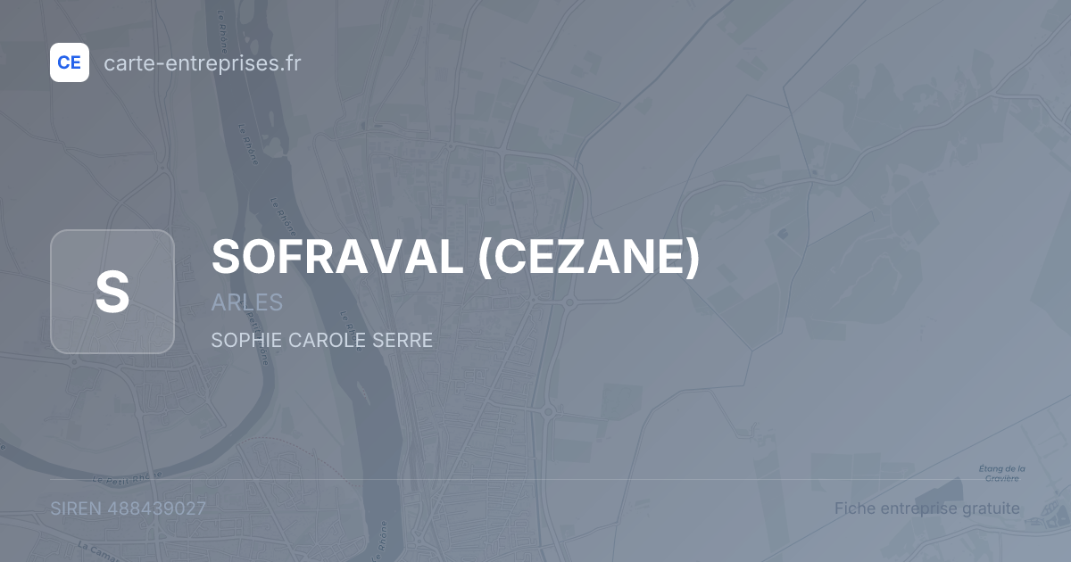 SOFRAVAL (CEZANE) — 488439027 — fiche entreprise