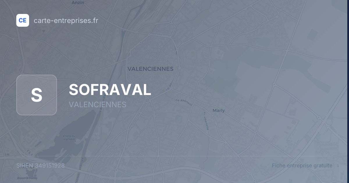 SOFRAVAL — 349151928 — fiche entreprise