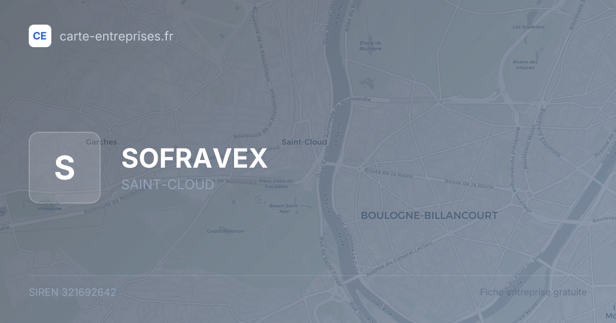 SOFRAVEX — 321692642 — fiche entreprise
