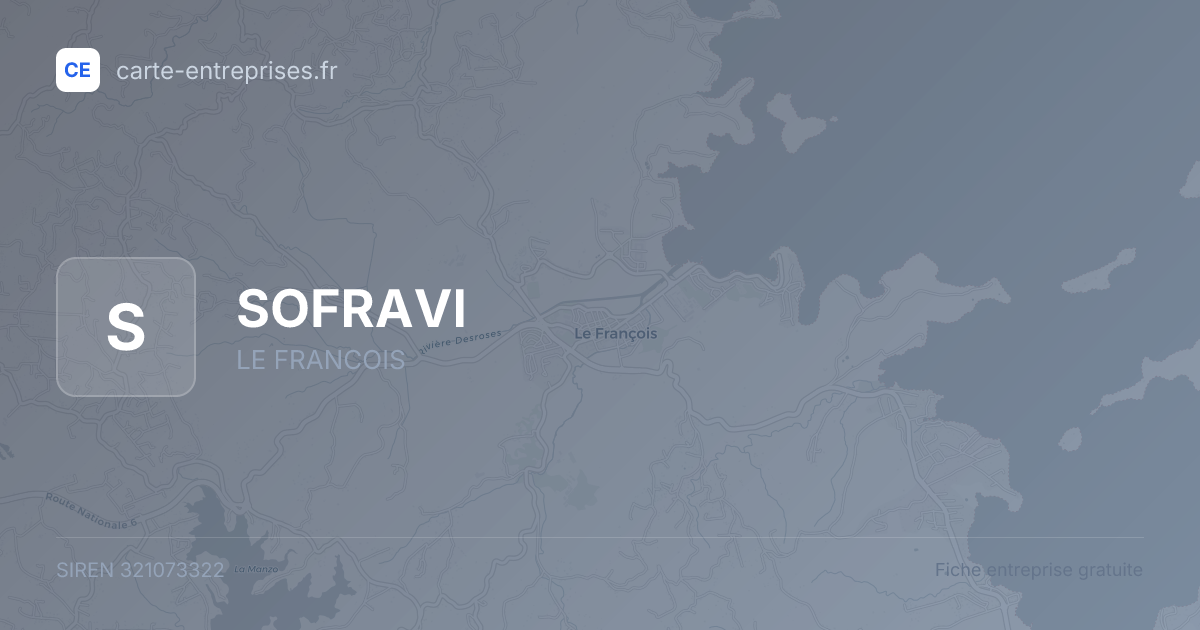 SOFRAVI — 321073322 — fiche entreprise