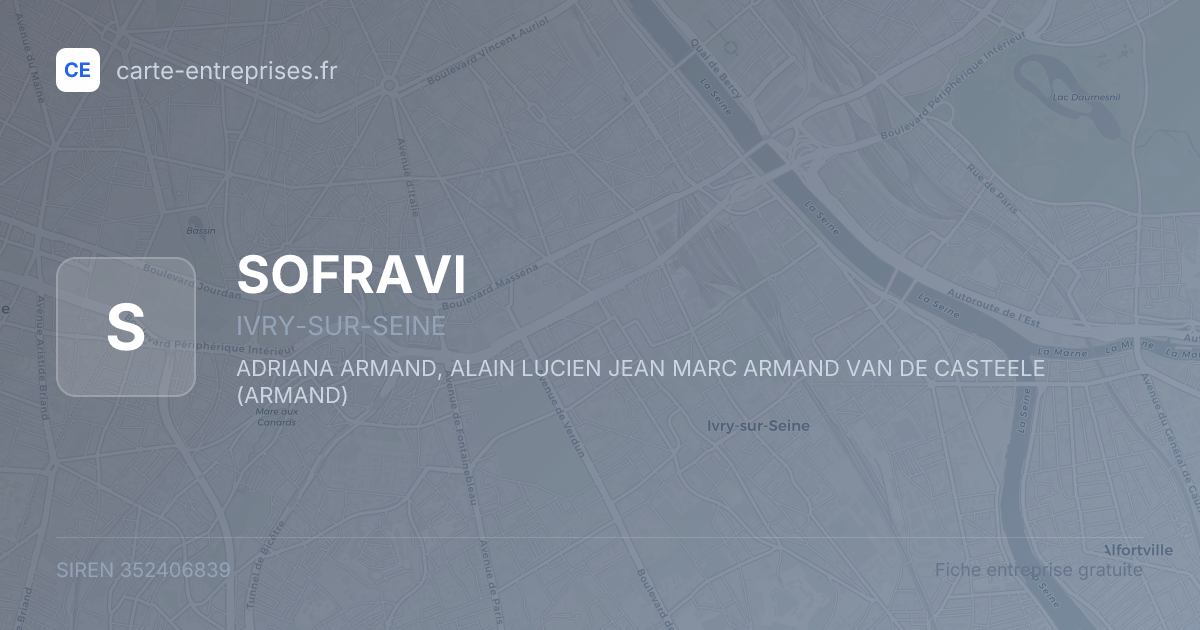 SOFRAVI — 352406839 — fiche entreprise