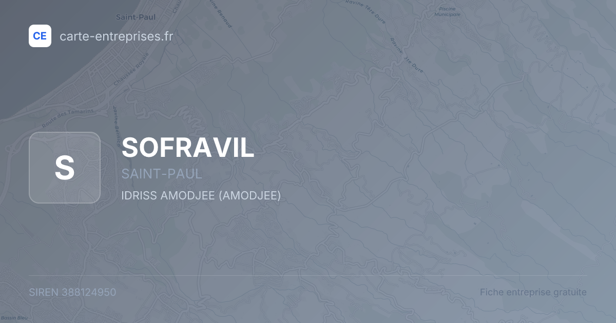 SOFRAVIL — 388124950 — fiche entreprise