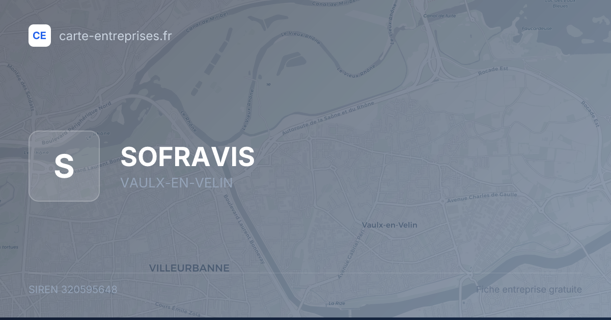 SOFRAVIS — 320595648 — fiche entreprise