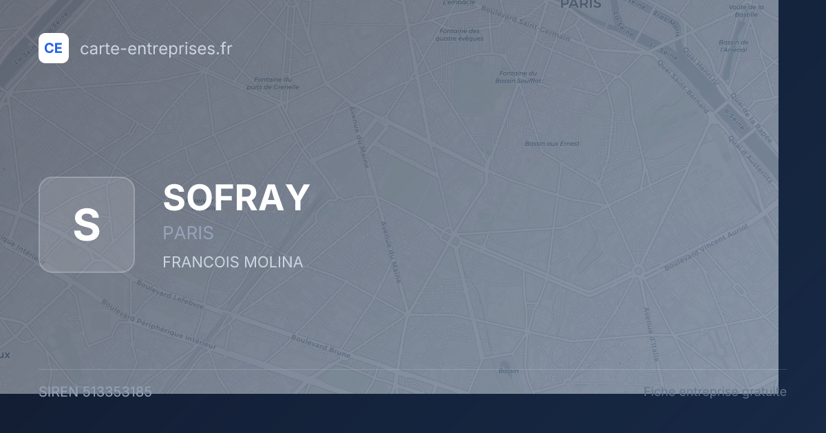 SOFRAY — 513353185 — fiche entreprise