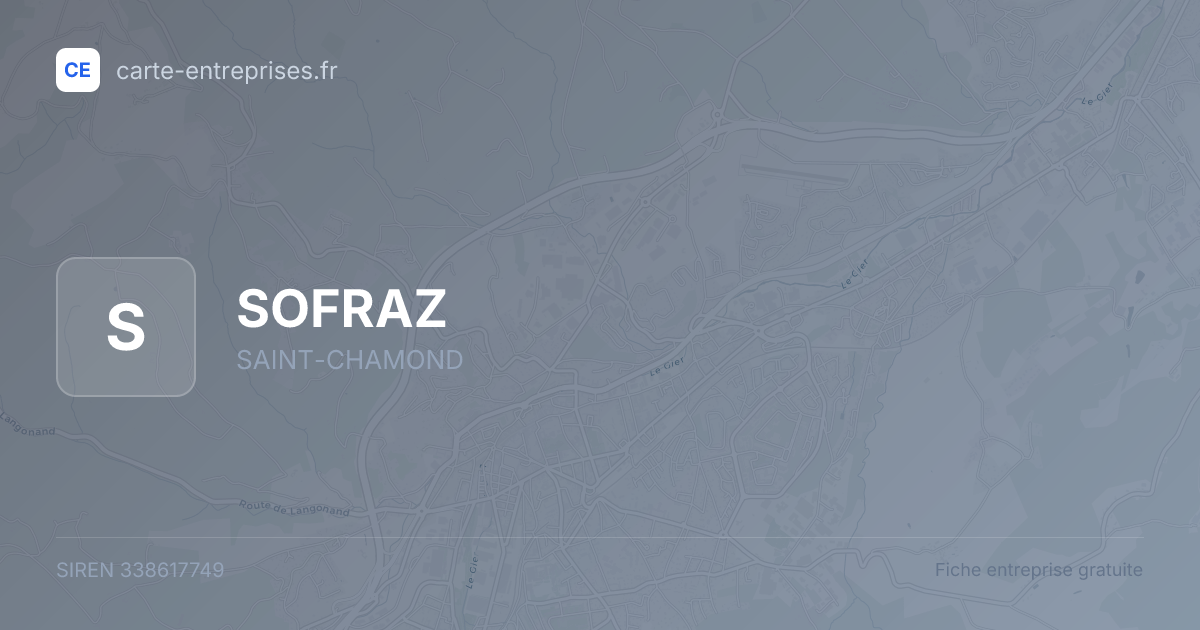 SOFRAZ — 338617749 — fiche entreprise