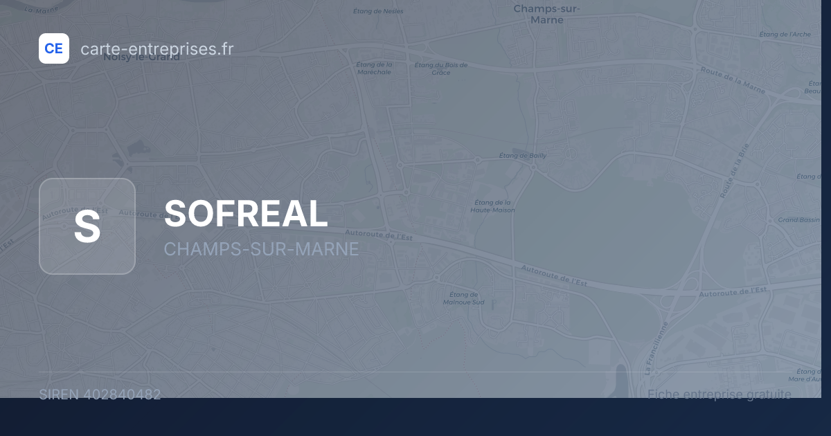 SOFREAL — 402840482 — fiche entreprise