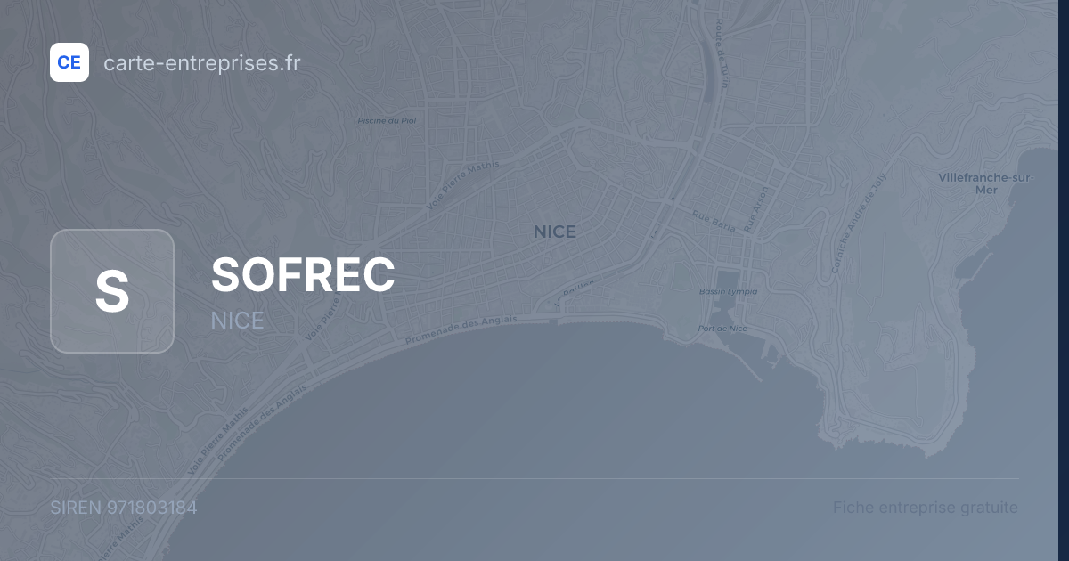 SOFREC — 971803184 — fiche entreprise