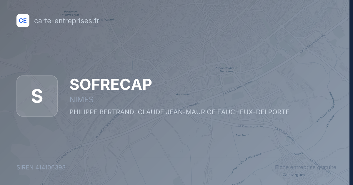 SOFRECAP — 414106393 — fiche entreprise