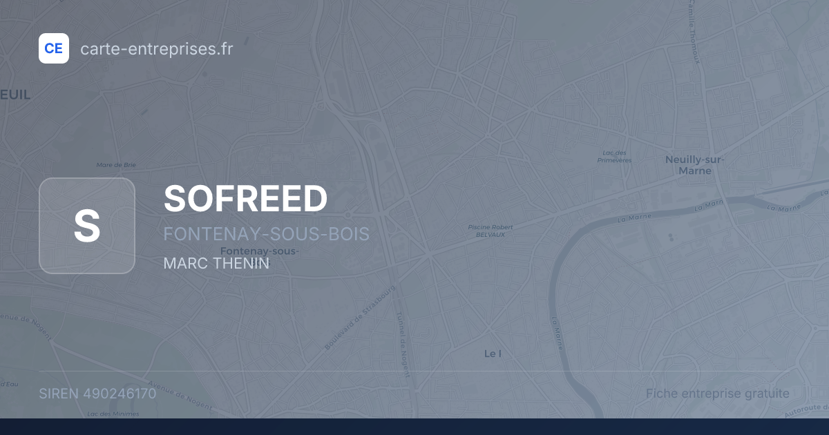 SOFREED — 490246170 — fiche entreprise