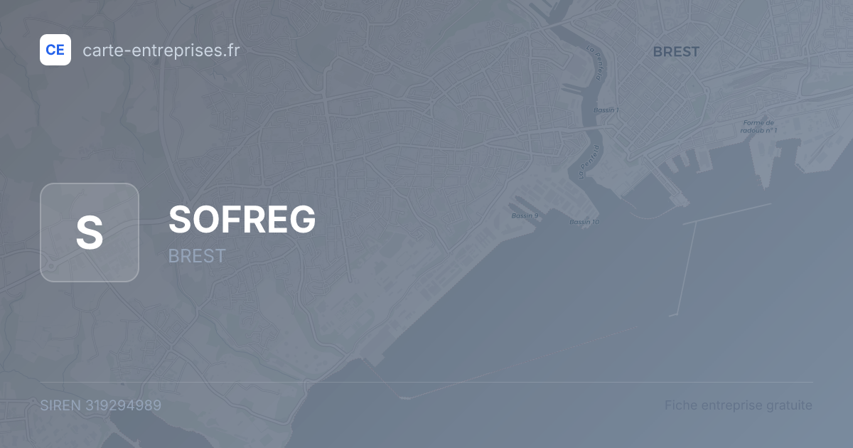 SOFREG — 319294989 — fiche entreprise