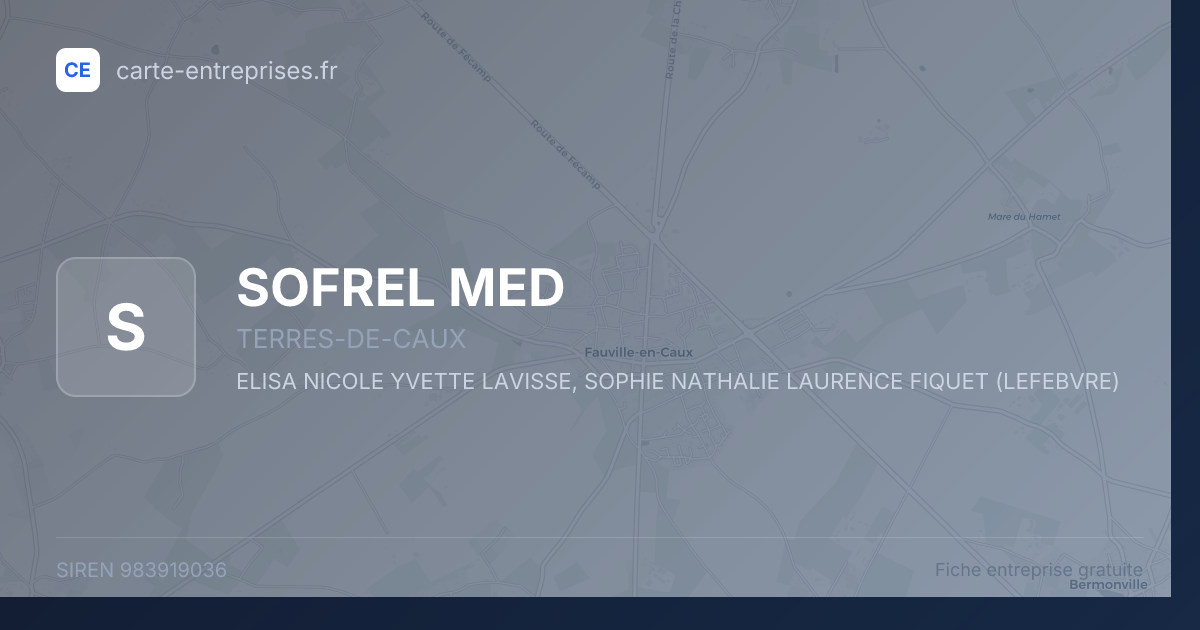 SOFREL MED — 983919036 — fiche entreprise