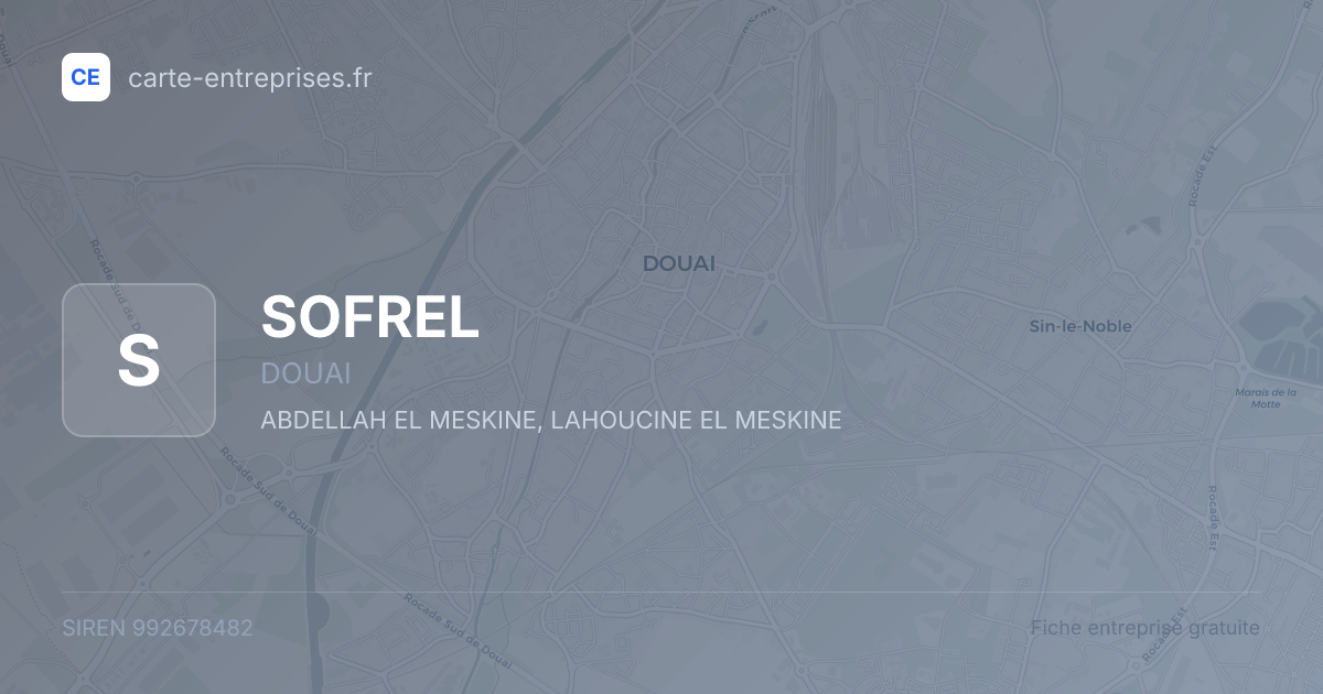 SOFREL — 992678482 — fiche entreprise