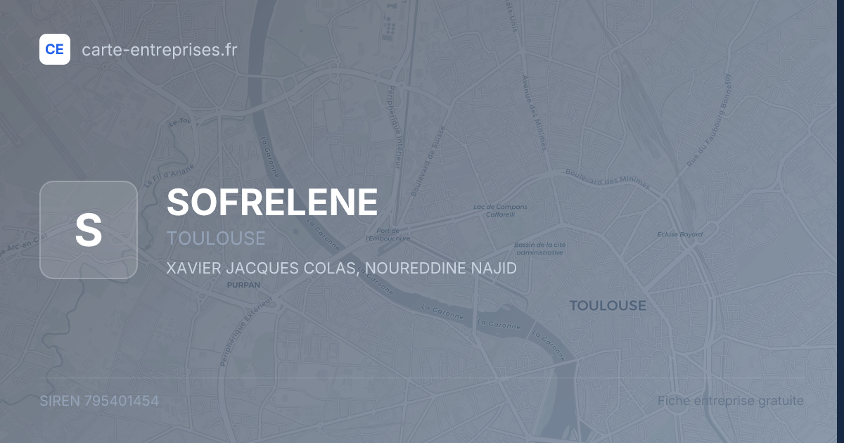 SOFRELENE — 795401454 — fiche entreprise