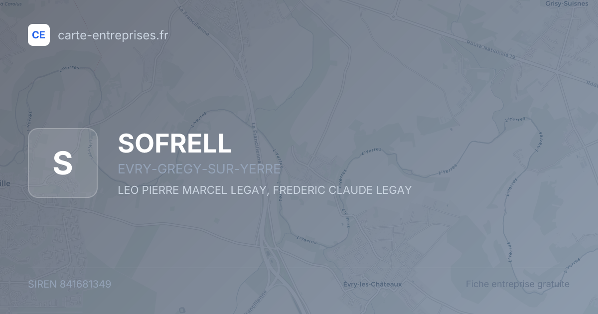 SOFRELL — 841681349 — fiche entreprise