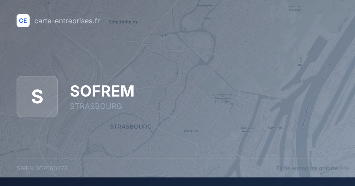 SOFREM — 307660373 — fiche entreprise