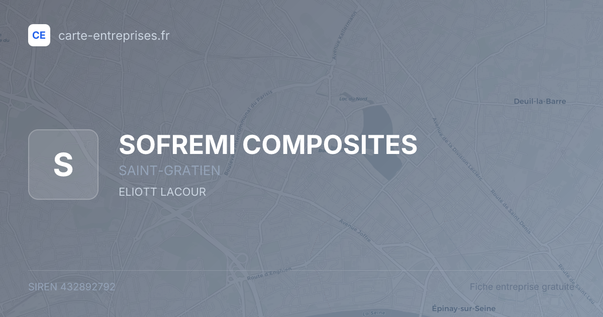 SOFREMI COMPOSITES — 432892792 — fiche entreprise