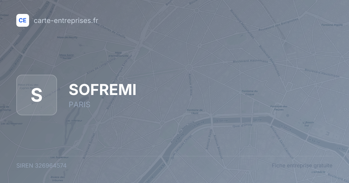 SOFREMI — 326964574 — fiche entreprise