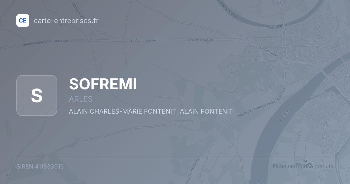 SOFREMI — 411933013 — fiche entreprise