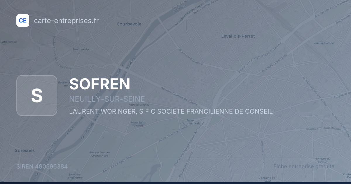 SOFREN — 490596384 — fiche entreprise