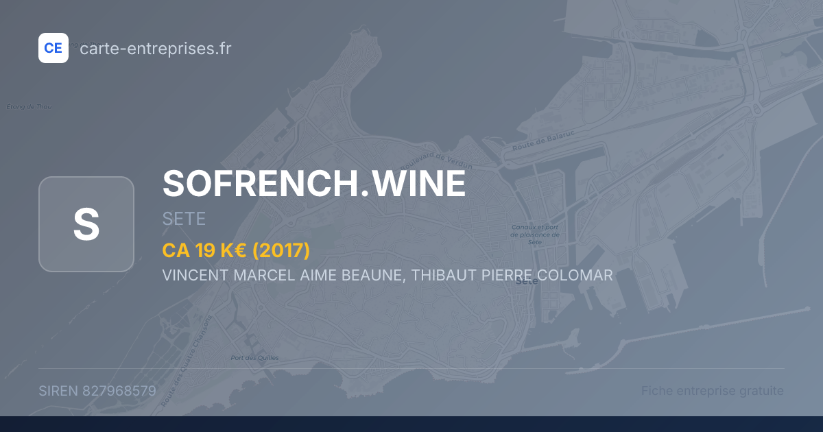 SOFRENCH.WINE — 827968579 — fiche entreprise