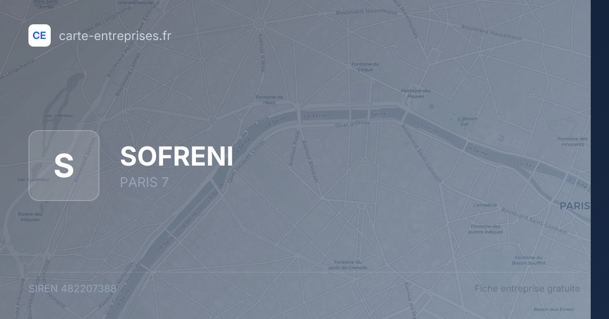 SOFRENI — 482207388 — fiche entreprise