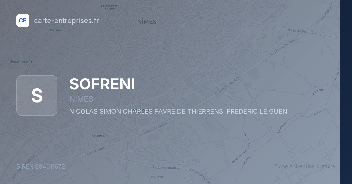 SOFRENI — 894611672 — fiche entreprise