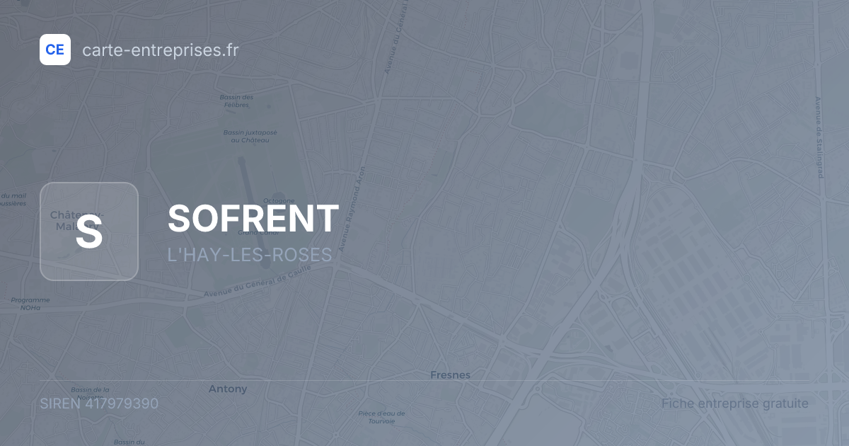 SOFRENT — 417979390 — fiche entreprise